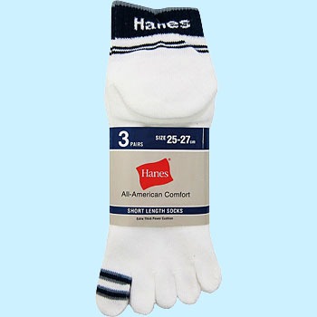 HMS051T5本指ショート ヘインズ(Hanes)