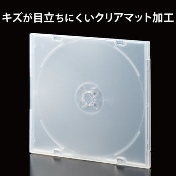 CCD-JPCS10CBK CD/DVD/Blu-ray スリムPPケース 1枚収納 1パック(10枚