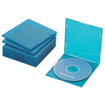 CCD-JPCS10CBU CD/DVD/Blu-ray スリムPPケース 1枚収納 1パック(10枚) エレコム 【通販モノタロウ】