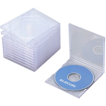 CD DVD ブルーレイケース 1枚収納 プラケース 10mm ディスク収納