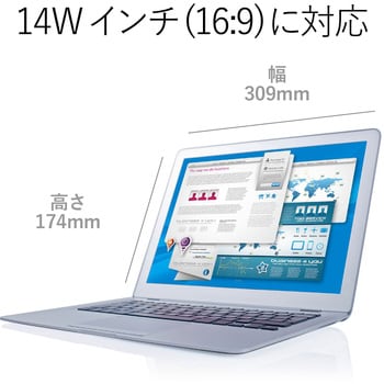 EF-PFS14W プライバシーフィルター 液晶保護フィルム のぞき見防止