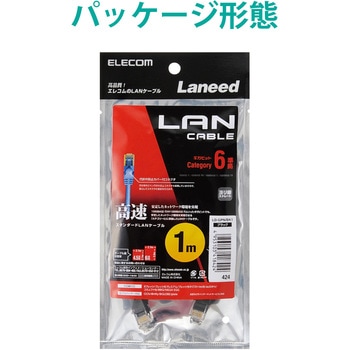 LANケーブル CAT6 ギガビット より線 RJ-45コネクタ スリムコネクタ RoHS エレコム