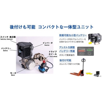 キャッチパレットトラック用 電動アシストユニット をくだ屋技研