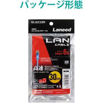 LANケーブル CAT6 ギガビット より線 RJ-45コネクタ スリムコネクタ RoHS エレコム