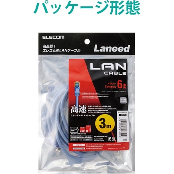 LANケーブル CAT6 ギガビット より線 RJ-45コネクタ スリムコネクタ RoHS エレコム