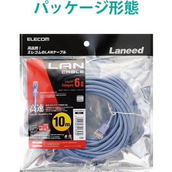 LANケーブル CAT6 ギガビット より線 RJ-45コネクタ スリムコネクタ RoHS エレコム