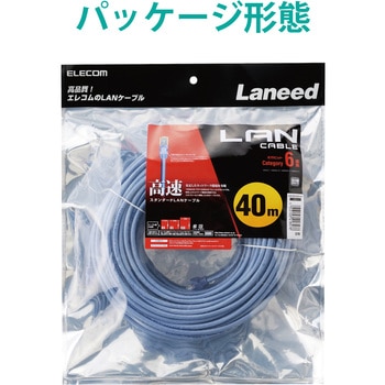 LANケーブル CAT6 ギガビット より線 RJ-45コネクタ スリムコネクタ RoHS エレコム