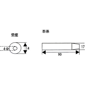 スリム円筒戸当 WAKI