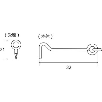 鉄ニッケルアオリ止め WAKI