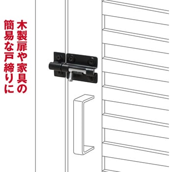 黒塗ラッチ WAKI