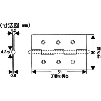 ステンロング丁番 WAKI