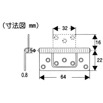 ステンフラッシュ丁番 WAKI