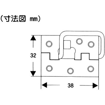 ステン丁番掛金 WAKI
