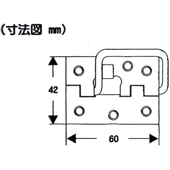 ステン丁番掛金 WAKI