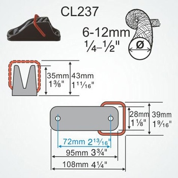 クラムクリート CL237 Clamcleat