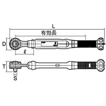 絶縁ラチェット形トルクレンチ トップ工業 絶縁トルクレンチ 【通販モノタロウ】