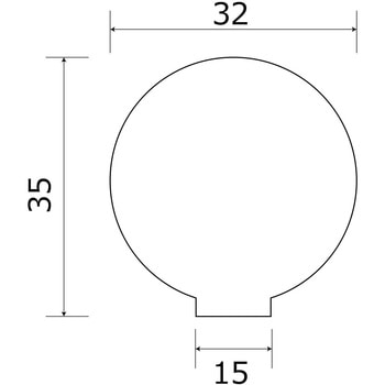 木製ツマミ ブラウン WAKI