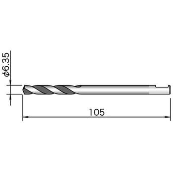 SLCD エスロックシリーズ用ハイスセンタードリル ミヤナガ 刃径6.35mm