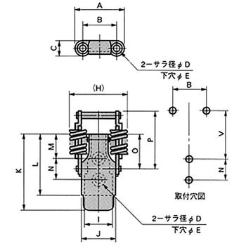 ステンレスキャッチクリップ 栃木屋