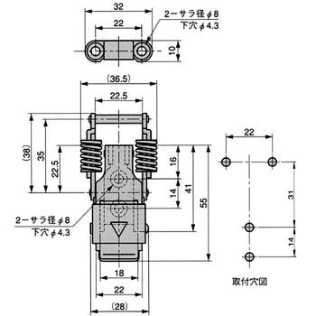 TL-322 ロック付ステンレスキャッチクリップ 1個 栃木屋 【通販