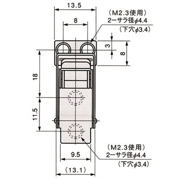 TL-281 ステンレスT型ファスナー 1個 栃木屋 【通販モノタロウ】