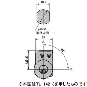 TL-142-2 キースイッチ4型 1個 栃木屋 【通販サイトMonotaRO】