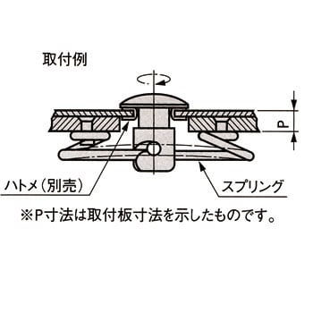 TL-244-003 六角穴付サインファスナー セット品 1個 栃木屋 【通販