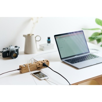 TAPKING USB AC8個口3.4A USB2ポート ベージュウッド Fargo