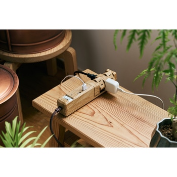 TAPKING USB AC8個口3.4A USB2ポート ベージュウッド Fargo