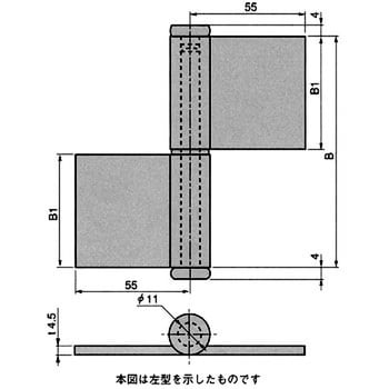 抜差旗蝶番 栃木屋