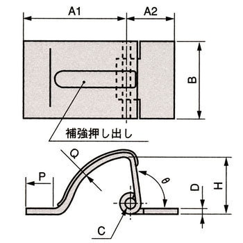 扉用隠し蝶番 栃木屋