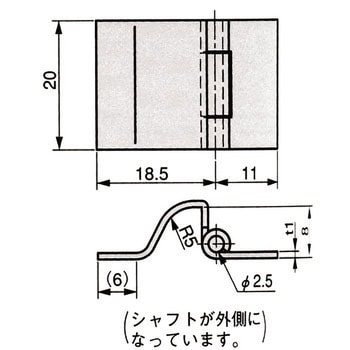 扉用隠し蝶番 栃木屋