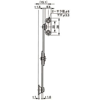 TM-59-L 上蓋用ステー 1個 栃木屋 【通販サイトMonotaRO】