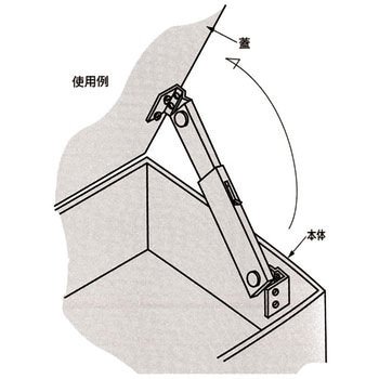上蓋用重量用ワンタッチステー 栃木屋
