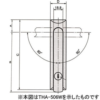 フラッシュレバーハンドル(防水型) 栃木屋