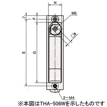フラッシュレバーハンドル(防水型) 栃木屋