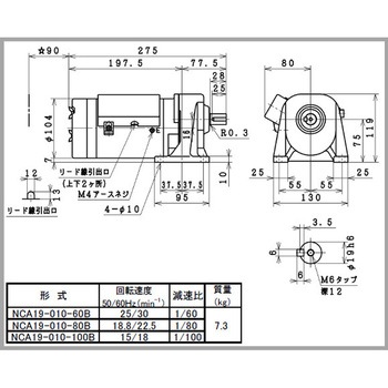 日東電工ギヤモータNCAシリーズ 日東電工