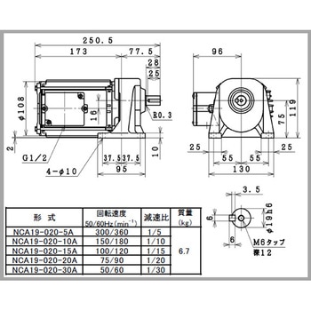 日東電工ギヤモータNCAシリーズ 日東電工