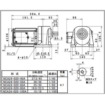日東電工ギヤモータNCAシリーズ 日東電工
