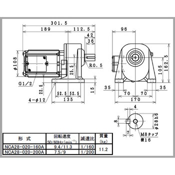 日東電工ギヤモータNCAシリーズ 日東電工