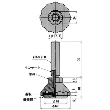 PCアジャスター(補強型) TM-170R(亜鉛メッキ) 栃木屋