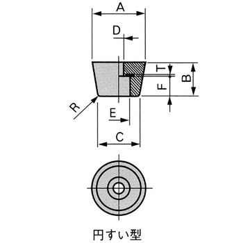 ゴム足UK型 栃木屋
