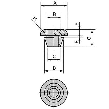 TM-96-13 プラグクッションゴム 1個 栃木屋 【通販サイトMonotaRO】