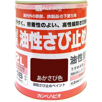 速乾さび止めペイント 油性さび止め塗料(つやけし) カンペハピオ