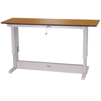 山金工業 ワークテーブル 昇降タイプ ポリエステル天板 幅900×奥行750×高さ715〜1015mm 高さ調節可能 均等耐荷重(停止時)300kg SSP-975A 山金工業 ワークテーブル昇降タイプ 均等耐荷重(停止時300KG／昇降時100KG)