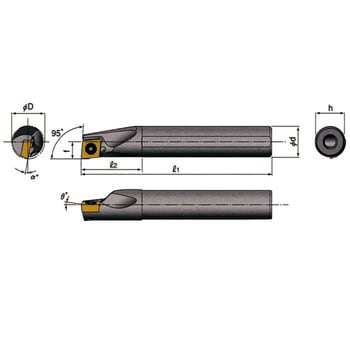 A08H-SCLCR06-D100 内径用TACバイト ストリームジェットバー 1本