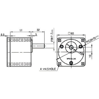 インダクションモーターギヤヘッド 6W SPG