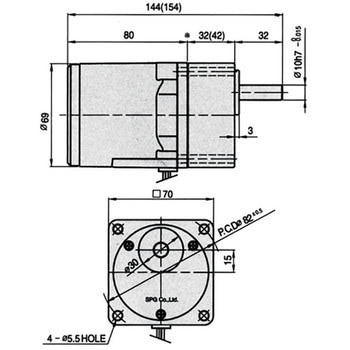 インダクションモーター 15W SPG
