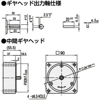 インダクションモーターギヤヘッド 40W BL SPG