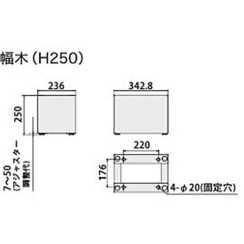 宅配ボックス (REGULAR) 幅木のみ NASTA(ナスタ)